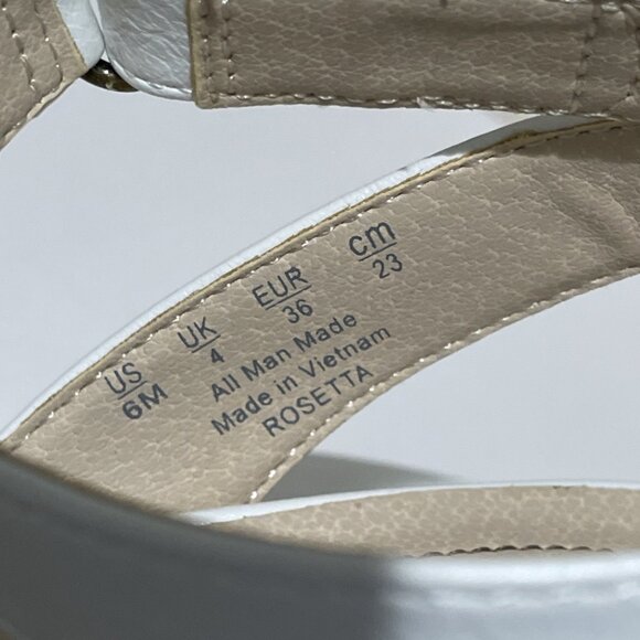 Life Stride Rosetta Ankle Strap Sandals Shoes Women's 6M White Comfort Classic - Picture 11 of 11